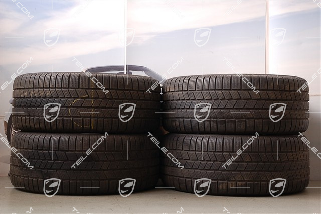 20" Komplet felg z oponami zimowymi Cayenne SportTechno, przód 9"+ tył 9" + opony 275/40 R20, bez czujników RDK