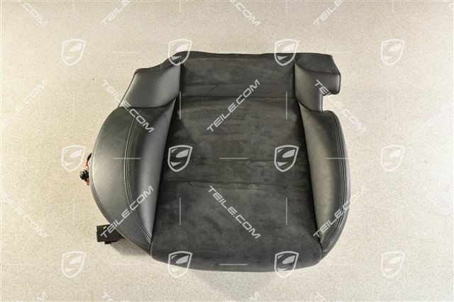 Rear seat, leather/aclantara, black, R