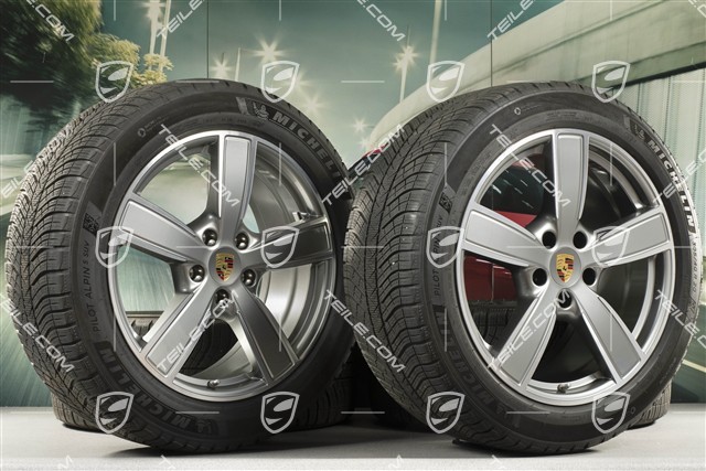20-inch Cayenne COUPE Sport Classic winter wheel set, rims 9J x 20 ET50 + 10,5J x 20 ET55 + Michelin winter tyres 275/45 R20 + 305/40 R20, with TPMS