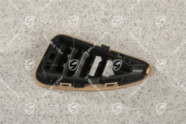 Schalttafelverkleidung, Seitenduese / Seitendüse / Defrosterblende, Oben, Havanna, R