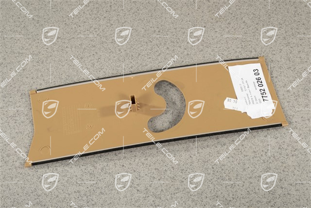 Schieber Verkleidung, B-Säule, oben, Sandbeige, L