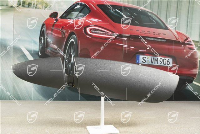 Abdeckblende, Armlehne, Tuer vorne, Kunstleder, Schwarz, R