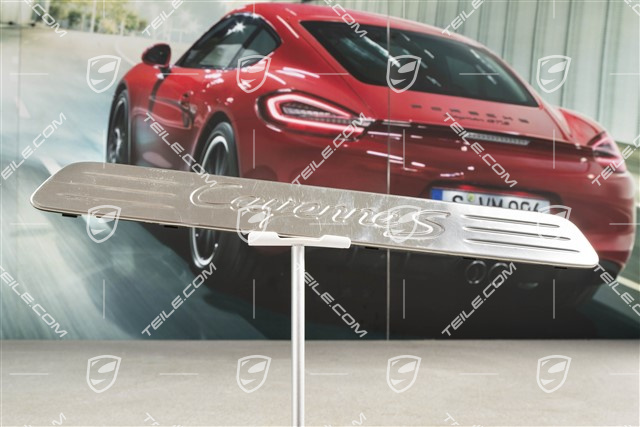 Listwa ozdobna progu wewnętrznego, przednia, Stal nierdzewna, Cayenne S