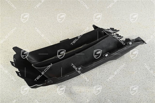 Disc / cover for front bumper retaining frame, Matt black, R