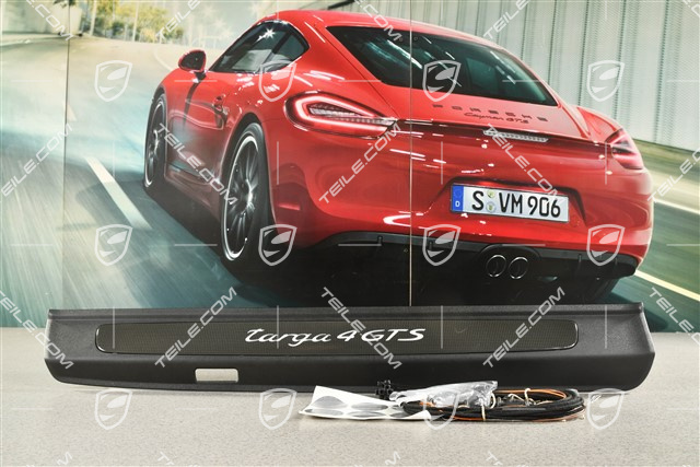 Listwa progowa, podświetlana, karbon, 1szt. (Targa 4 GTS)