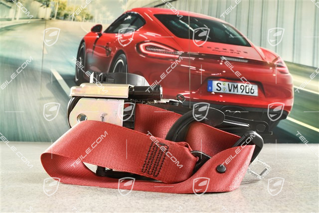 Seat belt, front, Bordeaux Red, R