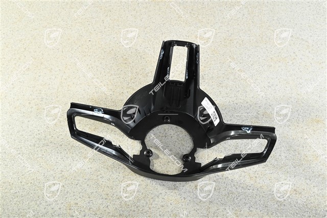 Abdeckblende hinten für beheizbares Lenkrad mit Schaltwippen, Schwarz