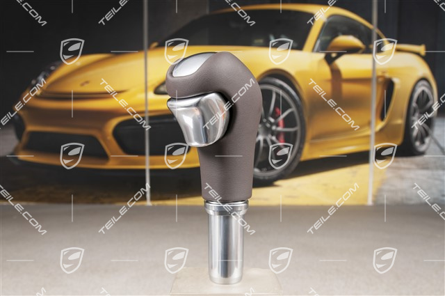Gearshift knob, leather, Espresso