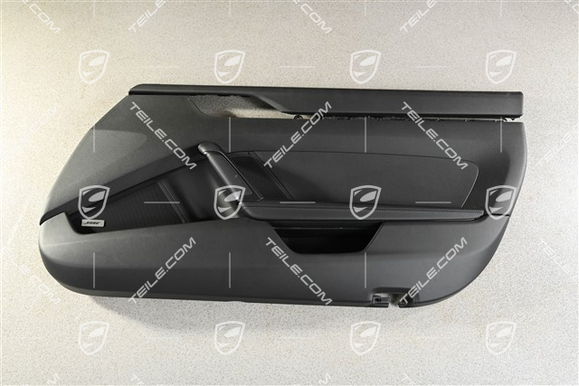 Türverkleidung, Leder Schwarz, Ohne Zierleiste, Bose, R