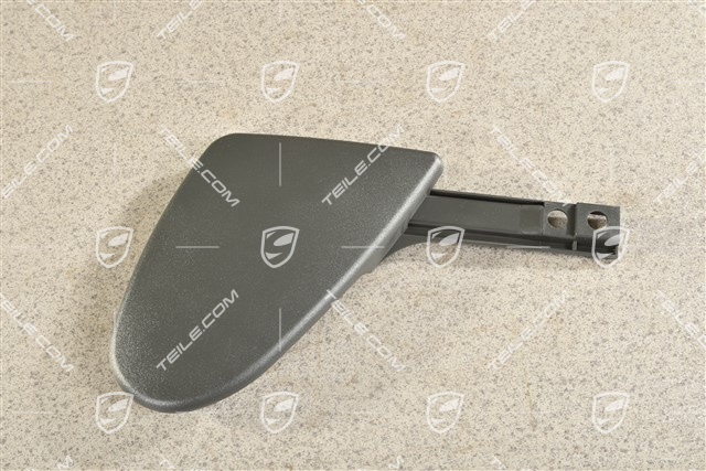 Abdeckkappe, Sitzscharnierabdeckung, Schwarzgrau, L