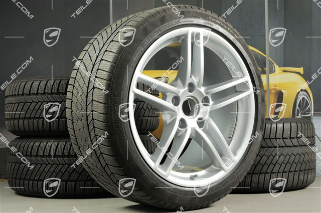 19-inch Carrera winter wheel set, 8,5J x 19 ET54 + 11J x 19 ET69 + NEW Continental winter tyres 235/40 R19 + 285/35 R19, without TPMS