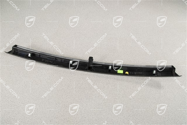 Heckklappenblende mit Schriftzug/Abzeichen/Emblem PORSCHE Chrom, Schwarz, für Sportlimousine