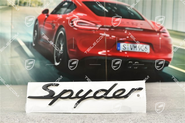 Abzeichen / Emblem Aufkleber "Spyder" Schwarz