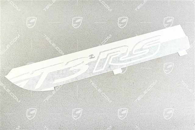 Dekorstreifen / Dekorfolie Schriftzug / Logo / Aufkleber, Seitlich, GT3 RS, Schwarzmatt, R