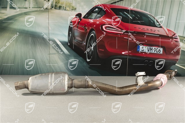 Exhaust pipe with front silencer, V6 Turbo 3,0L, L