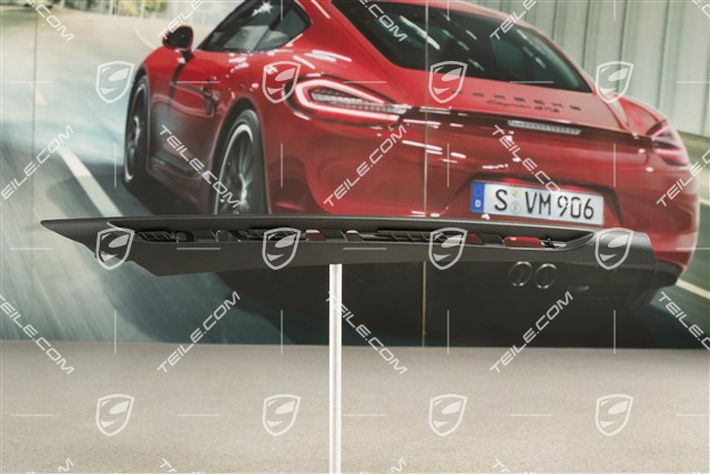 Disc / cover lower for front bumper, black matte, R