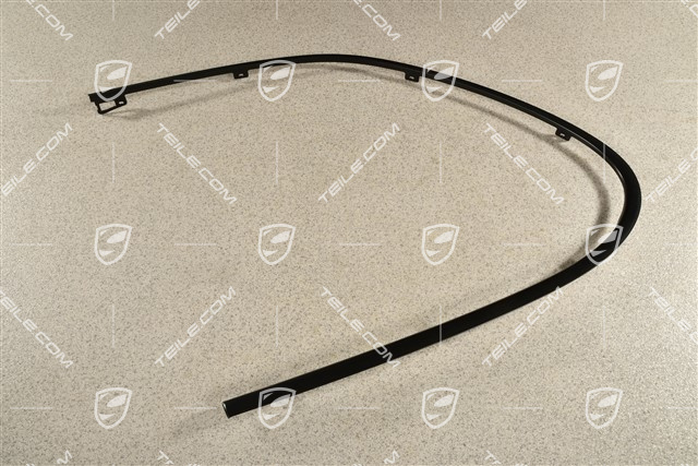 Zierleiste, seitlich, hinten, Schwarz matt, L