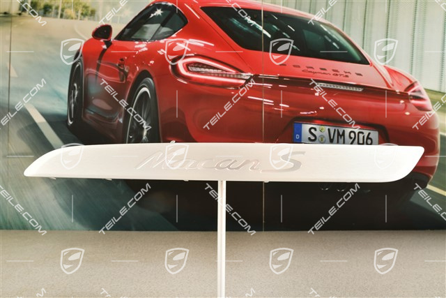 Einstiegleiste, Aluminium, Schriftzug "Macan S" Vorn, L