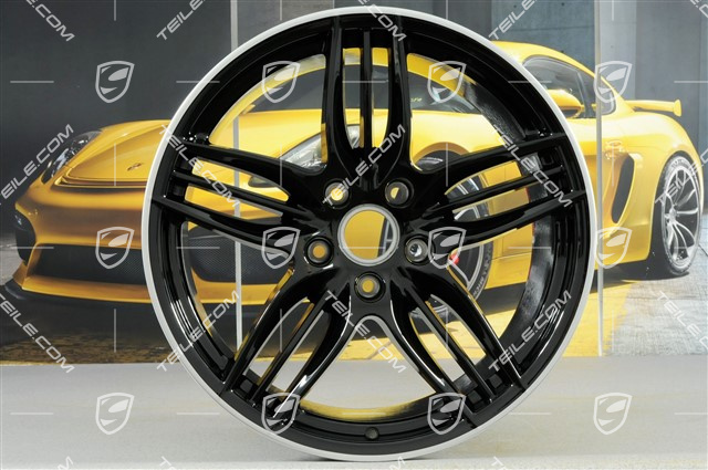 20" Felga, Sport Design, 11J x 20 ET52, czarny wysoki połysk