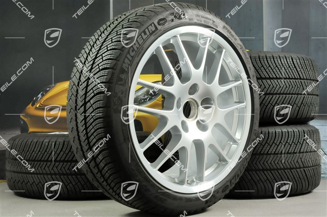 20" RS Spyder Winterräder Satz, Felgen 9,5J x 20 ET65 + 10,5J x 20 ET65 + NEUE Winterreifen Michelin Pilot Alpin 4, 255/40 R20 + 285/35 R20, mit RDK