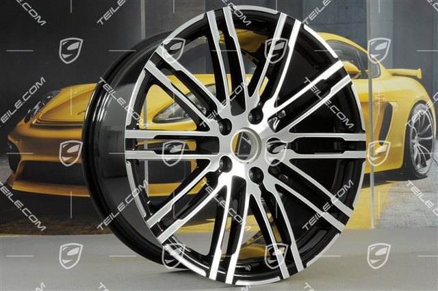 21" Felga Turbo III, facelift, 10J x 21 ET50, czarny wysoki połysk