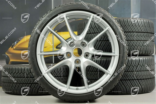 20" Carrera S (III) winter wheel set  wheels 8,5J x 20 ET51 + 11J x 20 ET52 + NEW Michelin winter tyres 245/35 ZR20 + 295/30 ZR20, with TPMS.