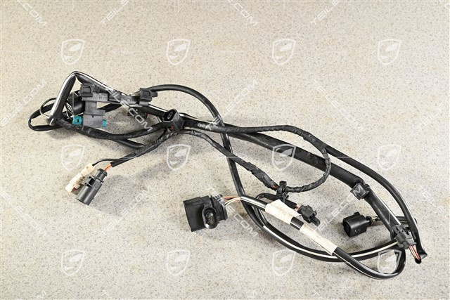 Turbo, Wiring harness, rear bumper, PDC and reverse camera, USA