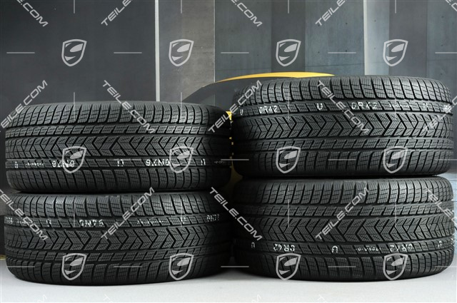 21" Cayenne COUPÉ RS Spyder Winterräder Satz, Felgen 9,5J x 21 ET46 + 11,0J x 21 ET49 + NEUE Pirelli Winterreifen 275/40 R21 + 305/35 R21, mit RDK-Sensoren