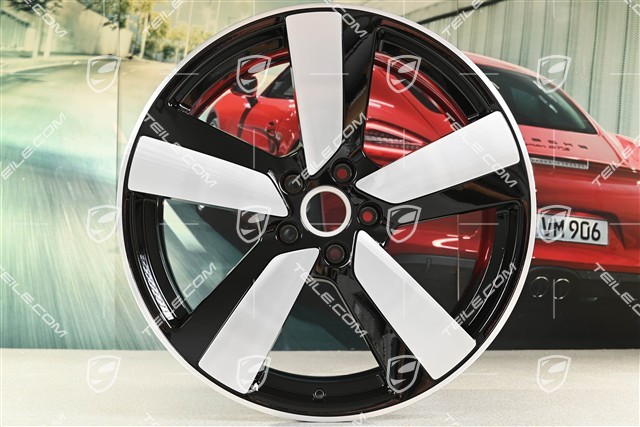 22" Felge Macan Sport, 9J x 22 ET29, schwarz hochglanz