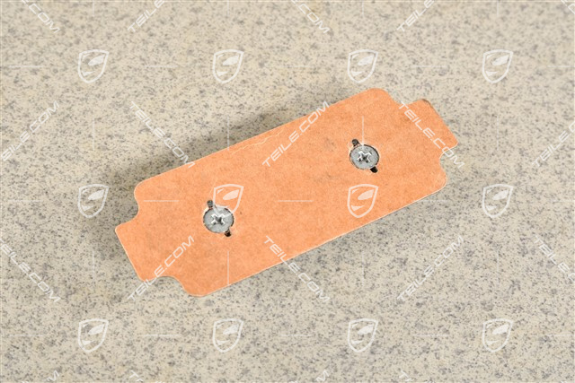 Front axle fixed caliper brake pad mouting / brake damper plate, L=R