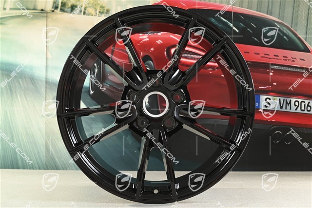 19+20" Felgensatz Carrera, Felgen: vorne 8,5J x 19 ET52 + hinten 11,5J x 20 ET67, schwarz hochglanz