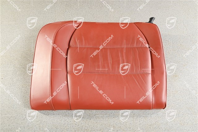 Back seat backrest, Draped leather, Boxster red, Coupe, L