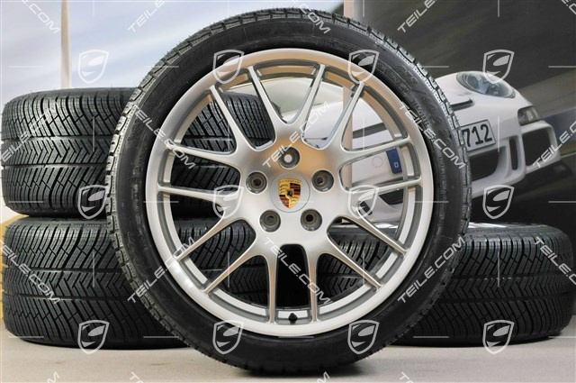 20" Komplet kół zimowych RS Spyder, felgi 9,5J x 20 ET65 + 10,5J x 20 ET65 + NOWE opony zimowe Michelin Pilot Alpin 4, 255/40 R20 + 285/35 R20
