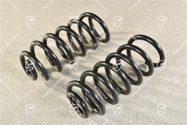 Schraubenfeder, HA, Turbo Coupe, 6 Gang Schaltergetriebe, KENN- Gold / Weiss