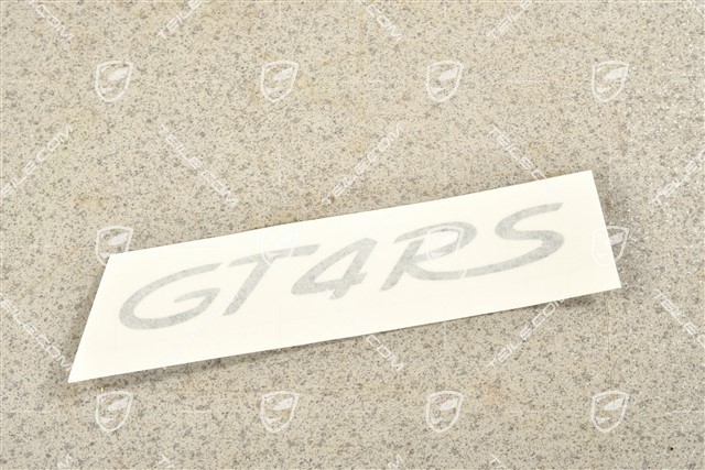 Schriftzug "GT4 RS", Heckdeckel, Schwarzmatt