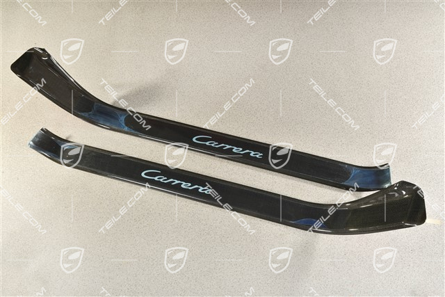 Blenden/Einstiegleisten, Carbon, Schriftzug "Carrera" Satz, L+R