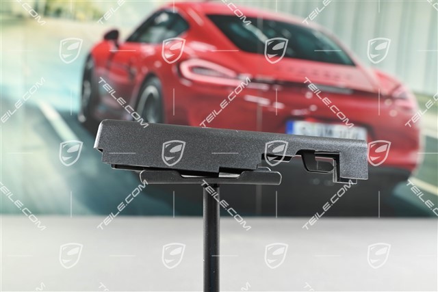 Cover cap for front seat cover rail, black, L=R