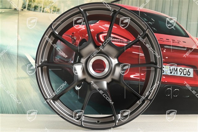 21-inch Turbo S Exclusive Design wheel rim, 12J x 21 ET70, rhodium grey, centre-lock, rhodium grey