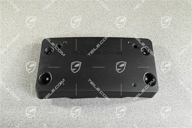 Front bumper number / Licence plate support, Black matte, GT2 RS