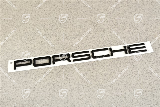 Napis "PORSCHE" czarny wysoki połysk