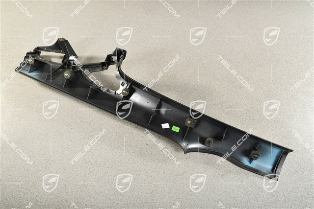 Tapicerka słupka-C, Coupe, Skóropodobna, Czarna, L