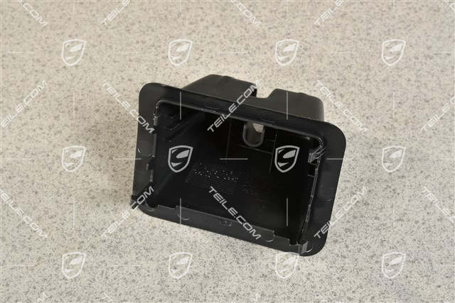 Abdeckung für Heckklappenschloss, Satinschwarz