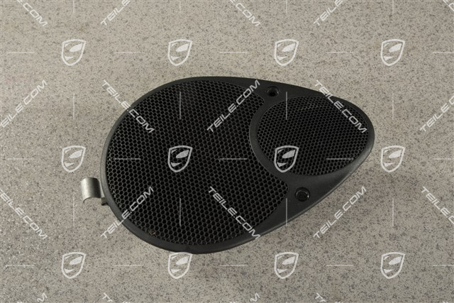 Cabrio, Lautsprecher, Hinten, Satinschwarz, L