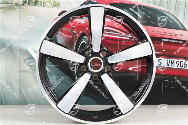 21" Carrera Exclusive Felge, 11,5J x 21 ET67, Schwarz Hochglanz