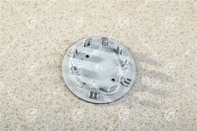 Hub cap, concave, colour emblem, black high gloss