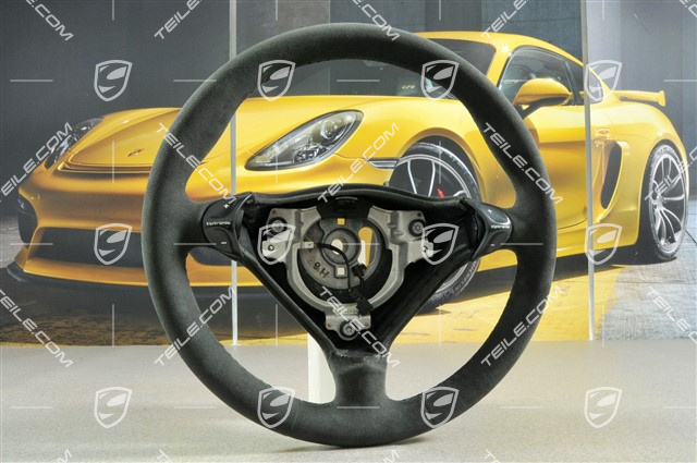 Kierownica, 3-ramienna, Tiptronic, czarna alcantara, nowo obszyta
