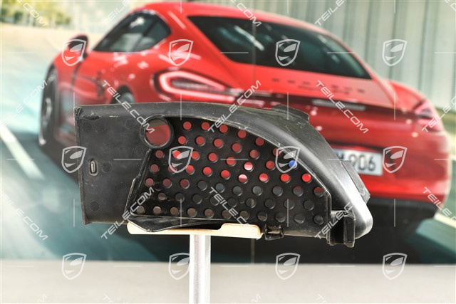 Air duct / guide, Black, R