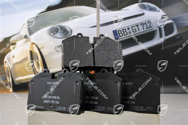 Bremsbelag, C2 / C4 / Turbo / Carrera RS, L+R