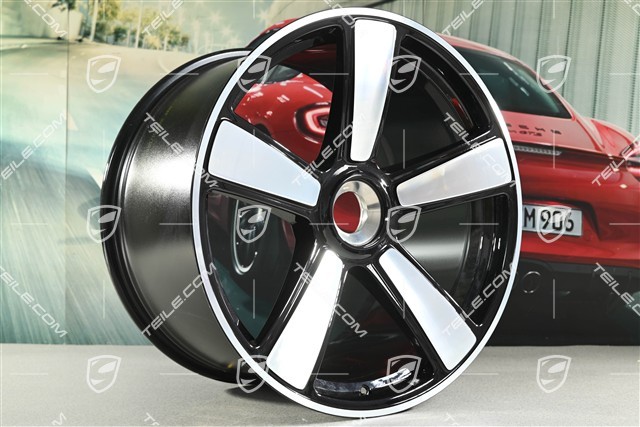 21" Sport Classic Felge, 12J x 21 ET63, Tiefschwarz-Metallic