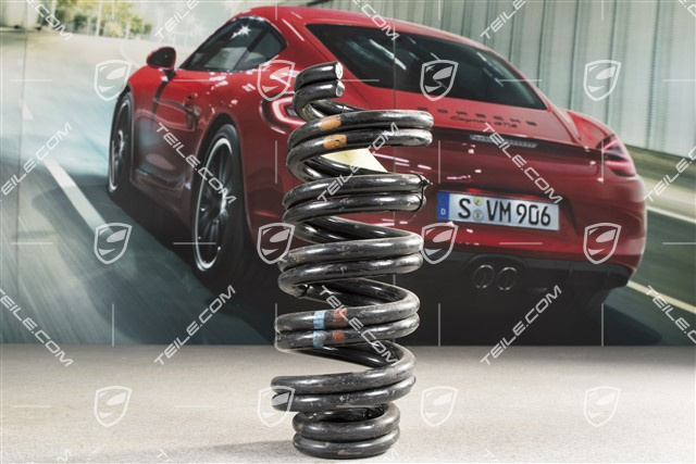 Schraubenfeder, HA, Kenn Blau, Rot / C4S Coupe, L+R